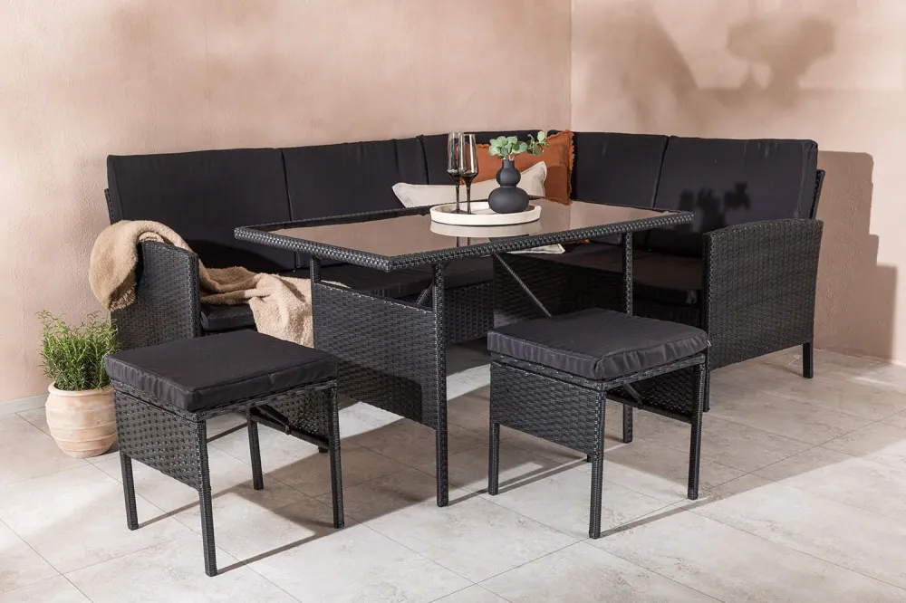 Rebellenclub Loungeset Gerani - Zwart