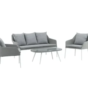 Rebellenclub Loungeset Haze - Wit Grijs