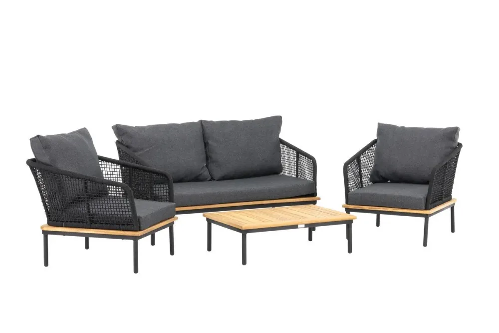Rebellenclub Loungeset Matteo - ZwartÊ