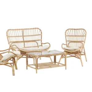 Rebellenclub Loungeset Merit - Naturel Rattan