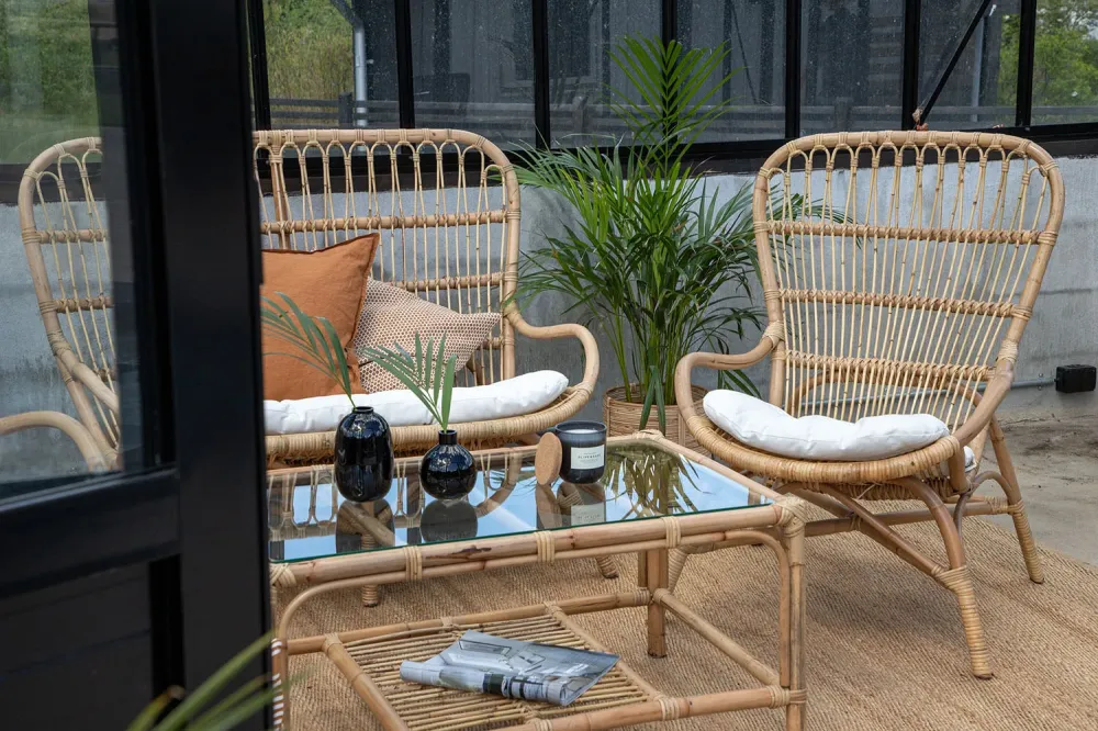Rebellenclub Loungeset Merit - Naturel Rattan