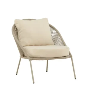 Rebellenclub Loungestoel Cannella - Set van 2 - Beige