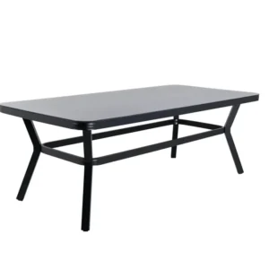 Rebellenclub Rechthoekige Tuintafel Amary - 200 x 100cm - Zwart