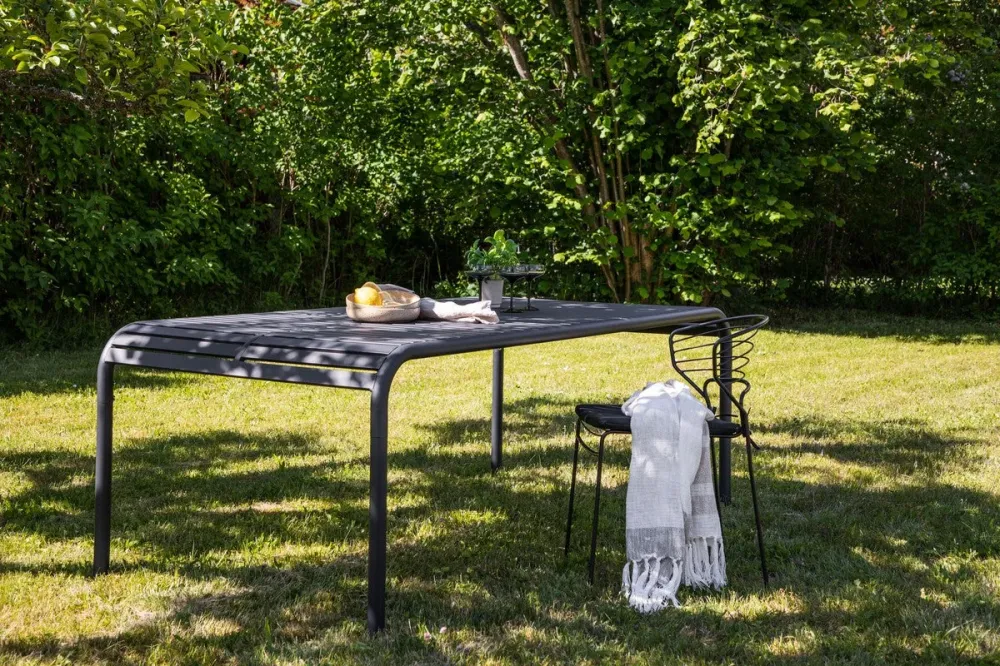 Rebellenclub Rechthoekige Tuintafel Apollo - 200 x 100 cm - Antraciet