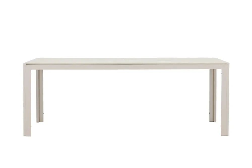 Rebellenclub Rechthoekige Tuintafel Cappero - 205 x 90 cm - Beige