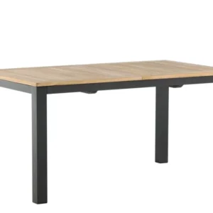 Rebellenclub Rechthoekige Tuintafel Castor - 152 x 90Ê cm - Zwart