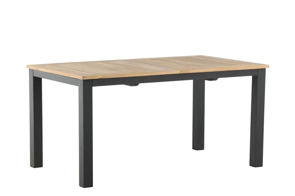 Rebellenclub Rechthoekige Tuintafel Castor - 152 x 90Ê cm - Zwart