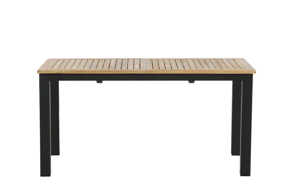 Rebellenclub Rechthoekige Tuintafel Castor - 152 x 90Ê cm - Zwart
