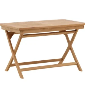 Rebellenclub Rechthoekige Tuintafel Crema - 120 x 70 cm - Naturel HoutÊ