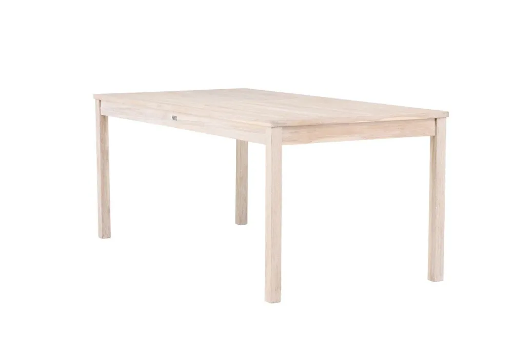 Rebellenclub Rechthoekige Tuintafel Crema - 180 x 90 cm - Whitewash