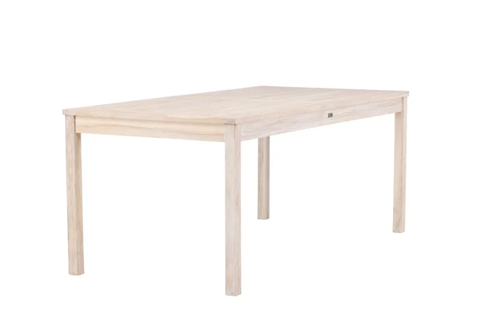 Rebellenclub Rechthoekige Tuintafel Crema - 180 x 90 cm - Whitewash