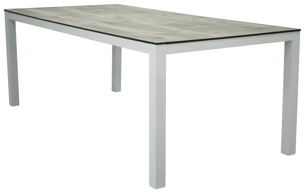 Rebellenclub Rechthoekige Tuintafel Dawn - 205 x 100cm - Grijs