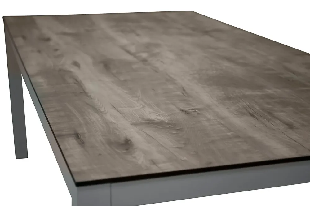 Rebellenclub Rechthoekige Tuintafel Dawn - 205 x 100cm - Grijs
