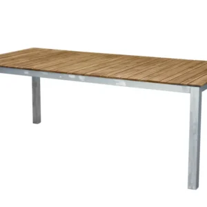 Rebellenclub Rechthoekige Tuintafel Eski - 200 x 100cm - Naturel Hout
