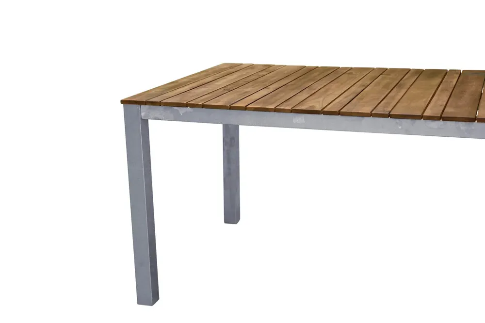 Rebellenclub Rechthoekige Tuintafel Eski - 200 x 100cm - Naturel Hout