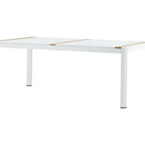 Rebellenclub Rechthoekige Tuintafel Ferna - 200 x 100cm - Wit