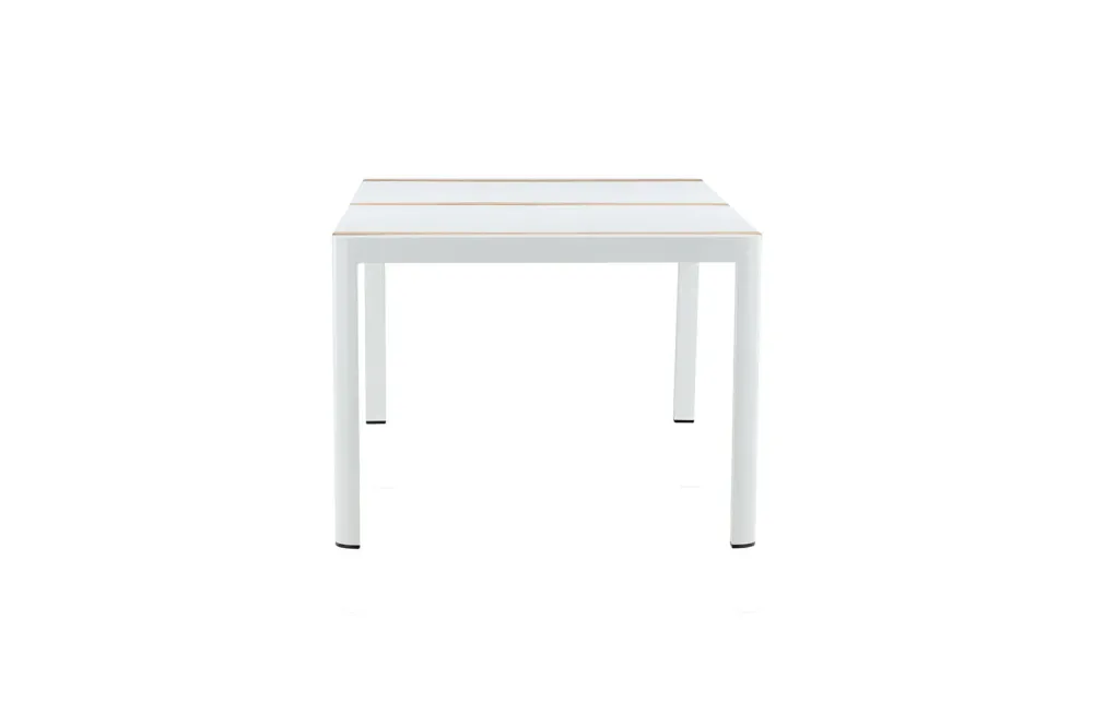 Rebellenclub Rechthoekige Tuintafel Ferna - 200 x 100cm - Wit