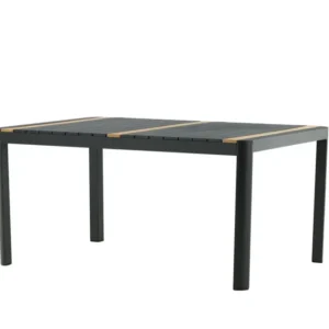 Rebellenclub Rechthoekige Tuintafel Ferna - 200 x 100cm - Zwart