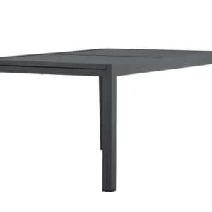 Rebellenclub Rechthoekige Tuintafel Grano - 160 x 100 cm - Zwart