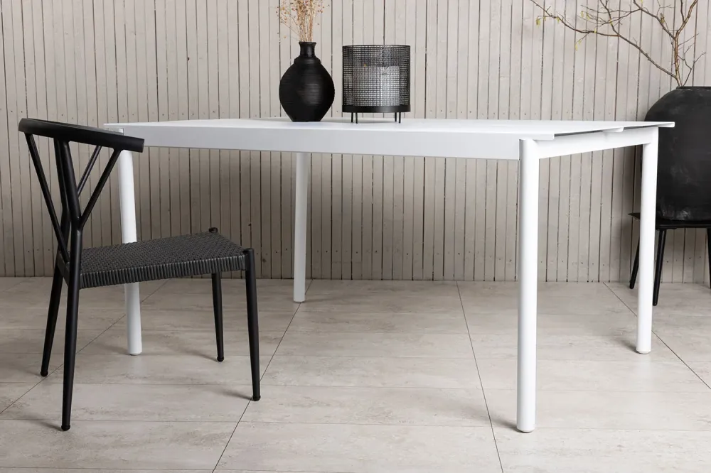 Rebellenclub Rechthoekige Tuintafel Mimos - 150 x 100cm - Wit