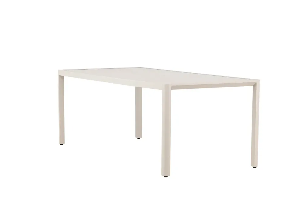 Rebellenclub Rechthoekige Tuintafel Minosa - 200 x 90 cm - Beige