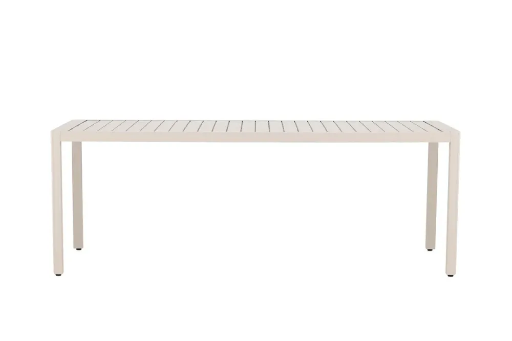 Rebellenclub Rechthoekige Tuintafel Minosa - 200 x 90 cm - Beige