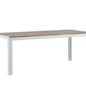 Rebellenclub Rechthoekige Tuintafel Rama - 200 x 100cm - Wit