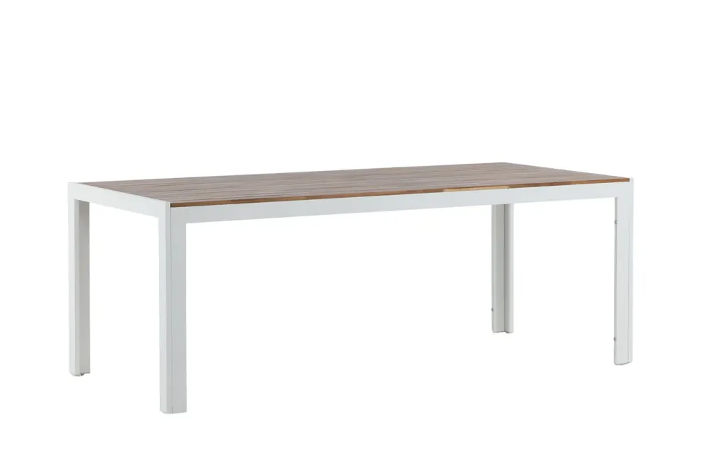 Rebellenclub Rechthoekige Tuintafel Rama - 200 x 100cm - Wit