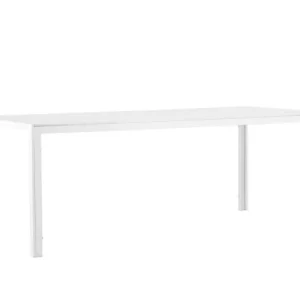 Rebellenclub Rechthoekige Tuintafel Solis - 205 x 90cm - Wit
