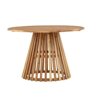 Rebellenclub Ronde Tuintafel Elm - ø120cm - Naturel Hout