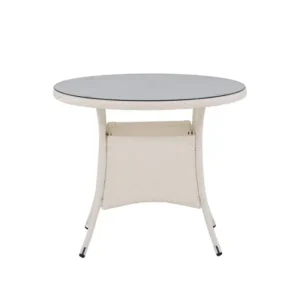 Rebellenclub Ronde Tuintafel Mykon - ø90cm - Wit