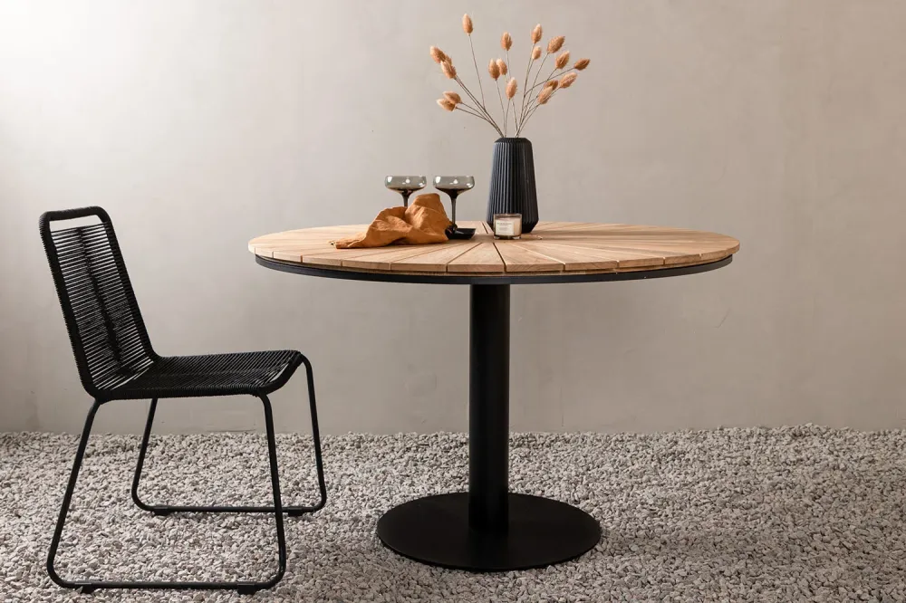 Rebellenclub Ronde Tuintafel Skala - ø120cm - Naturel Hout