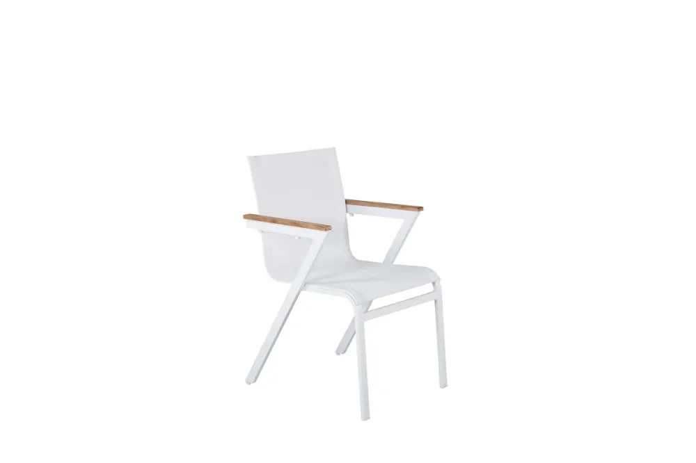 Rebellenclub Tonga Tuinstoel - Set van 2 - Wit