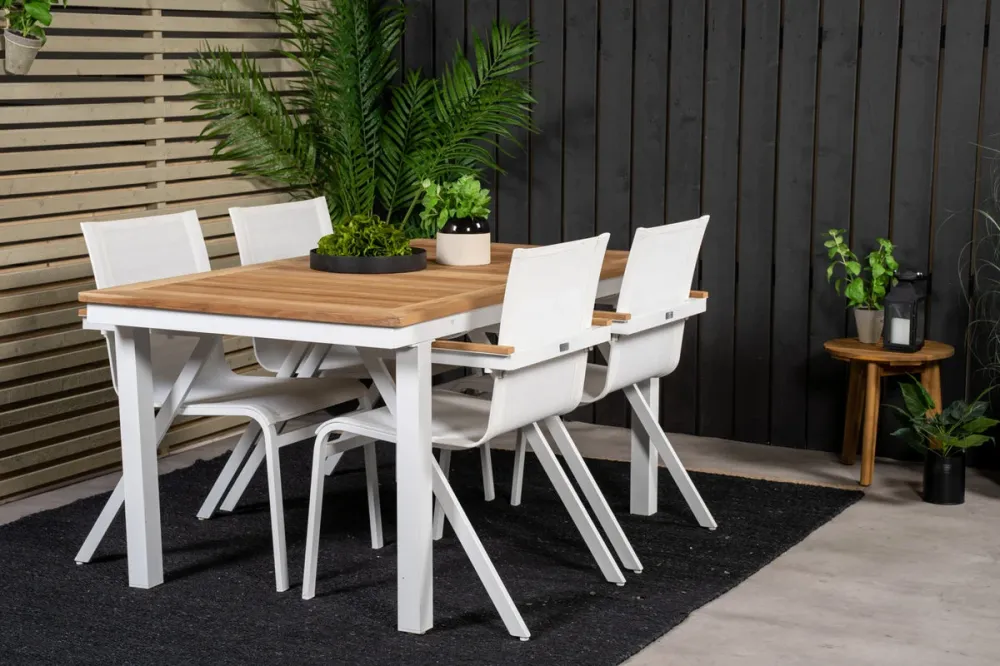 Rebellenclub Tonga Tuinstoel - Set van 2 - Wit