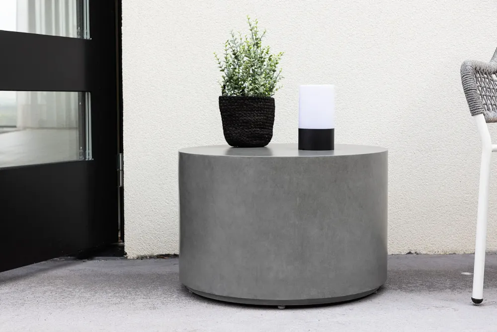 Rebellenclub Tuin Bijzettafel Uten - ø60cm - Grijs