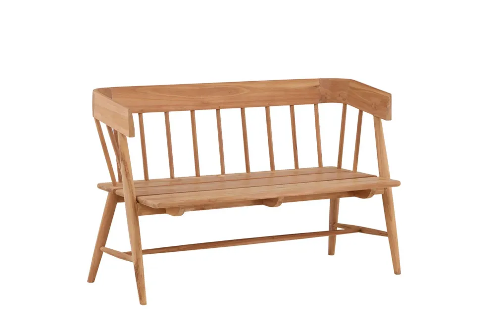 Rebellenclub Tuinbank Reed - 122 x 58cm - Naturel Hout