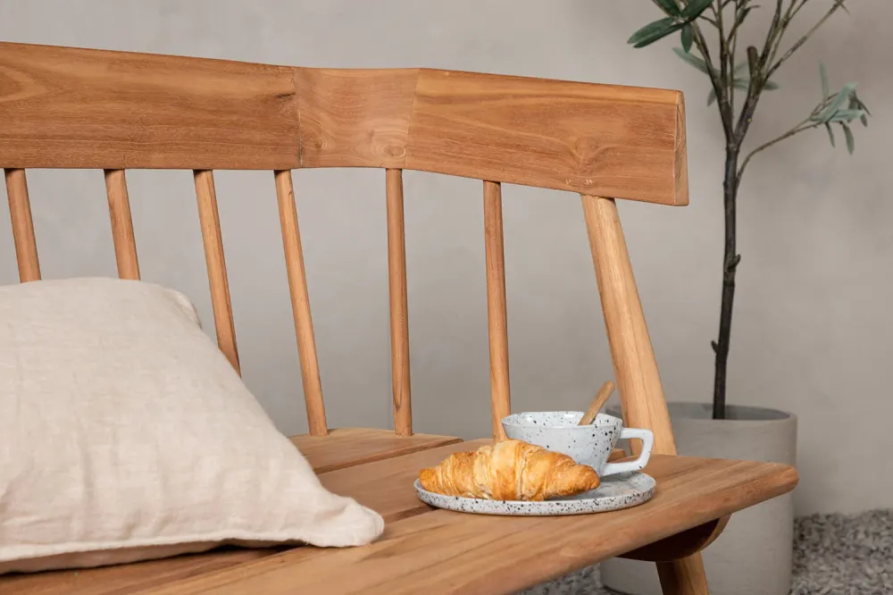 Rebellenclub Tuinbank Reed - 122 x 58cm - Naturel Hout