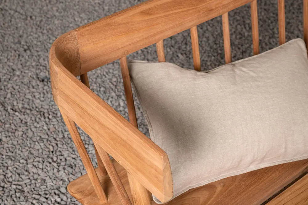 Rebellenclub Tuinbank Reed - 122 x 58cm - Naturel Hout