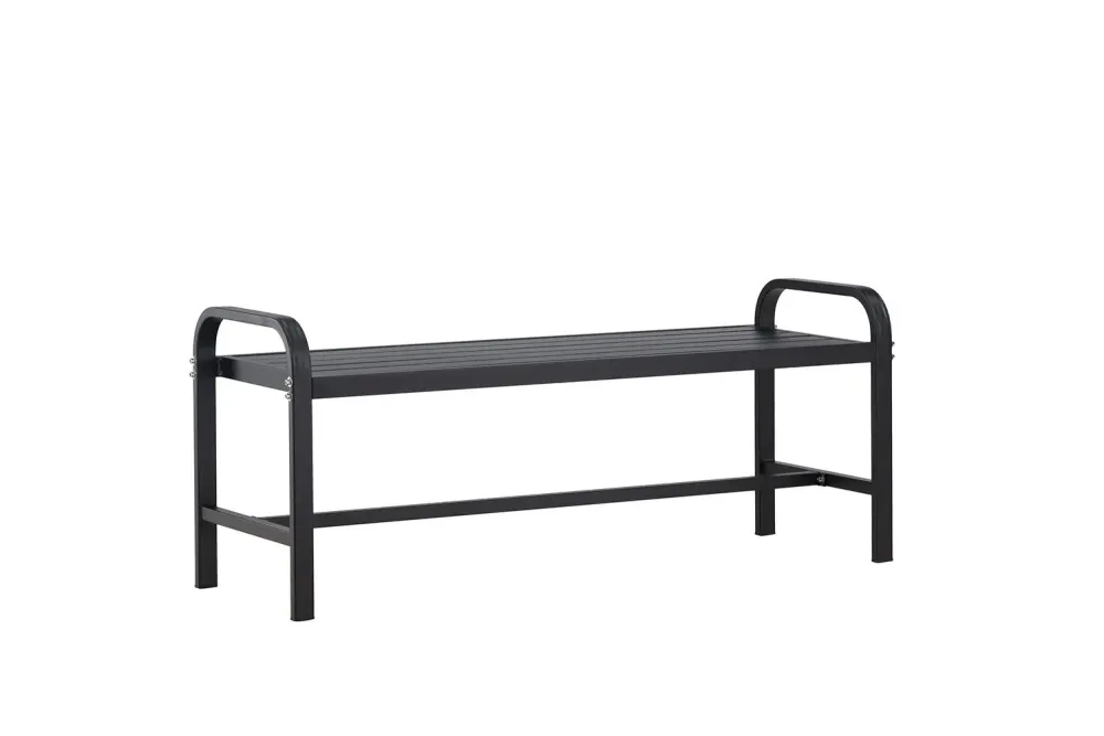 Rebellenclub Tuinbank Troy - 125 x 42cm - Zwart