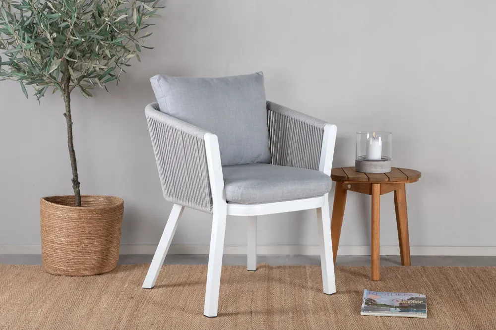 Rebellenclub Tuinstoel Amary - Set van 2 - Wit