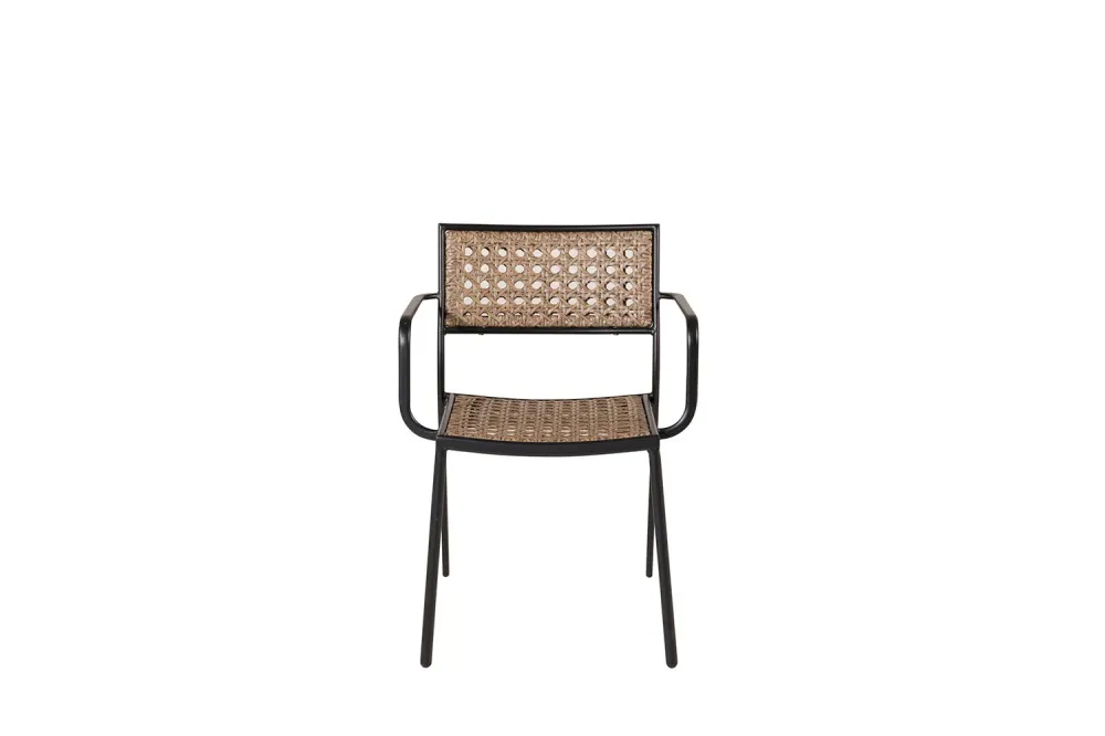 Rebellenclub Tuinstoel Clove - Set van 4 - Naturel Rattan