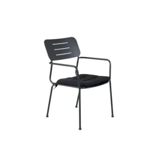 Rebellenclub Tuinstoel Cosmo - Set van 2 - Zwart