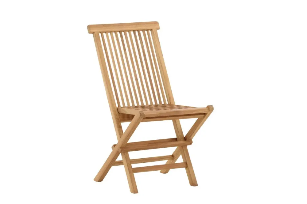 Rebellenclub Tuinstoel Crema - Set van 2 - Naturel Hout