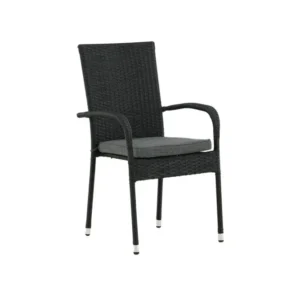 Rebellenclub Tuinstoel Elba - Set van 2 - Zwart