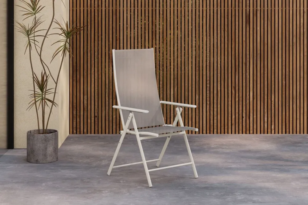 Rebellenclub Tuinstoel Pepe - Set van 2 - Beige
