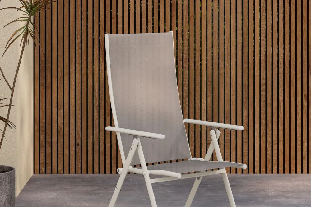 Rebellenclub Tuinstoel Pepe - Set van 2 - Beige