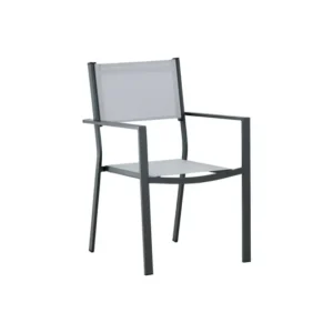 Rebellenclub Tuinstoel Zinia - Set van 2 - Grijs