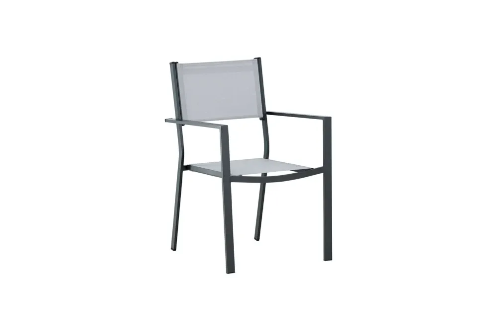 Rebellenclub Tuinstoel Zinia - Set van 2 - Grijs