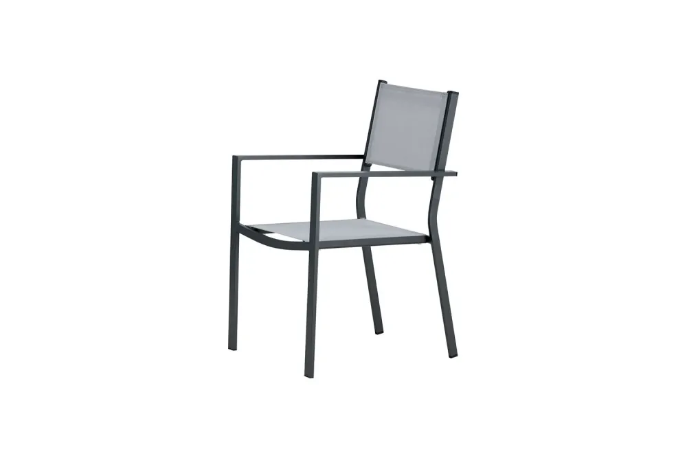 Rebellenclub Tuinstoel Zinia - Set van 2 - Grijs