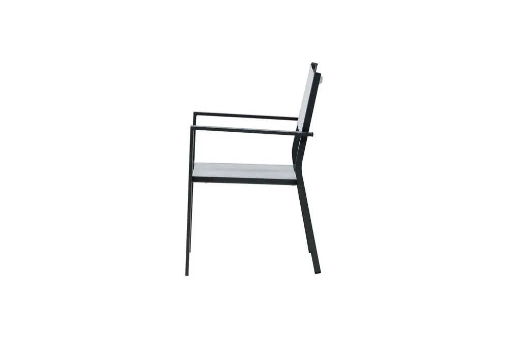 Rebellenclub Tuinstoel Zinia - Set van 2 - Grijs
